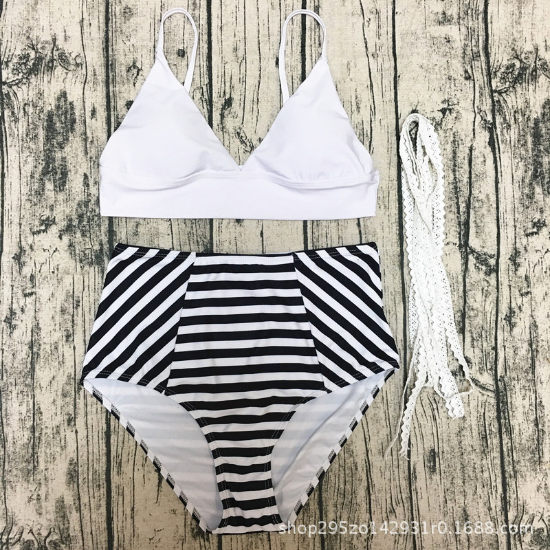 F4674womens high waisted bikini set